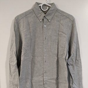 Naked & famous grey flannel regular shirt